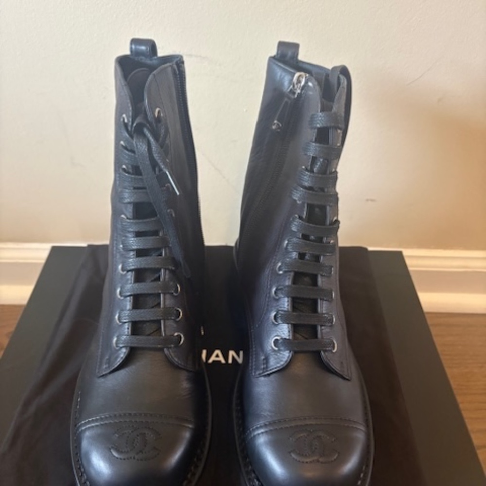 Chanel Combat Boots 26C NIB